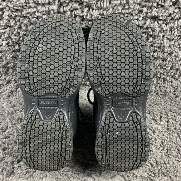 Brahma Work Shoes Adan Steel Toe Slip & Oil Resistant Mens Size 7 Black Suede - Picture 7 of 8